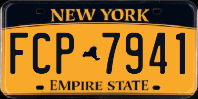 NY license plate FCP7941