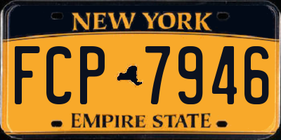 NY license plate FCP7946