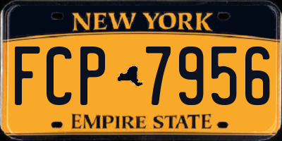 NY license plate FCP7956