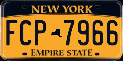 NY license plate FCP7966