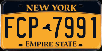 NY license plate FCP7991