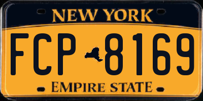 NY license plate FCP8169