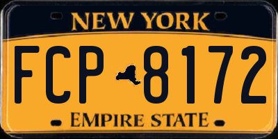 NY license plate FCP8172