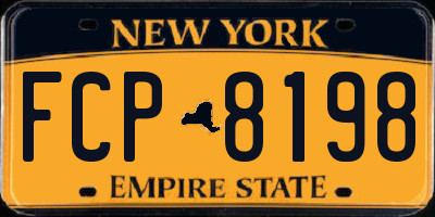 NY license plate FCP8198