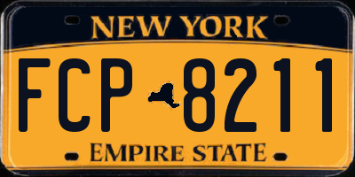 NY license plate FCP8211