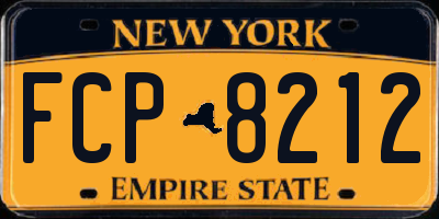 NY license plate FCP8212