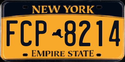NY license plate FCP8214