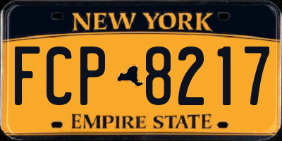NY license plate FCP8217