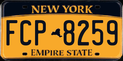 NY license plate FCP8259