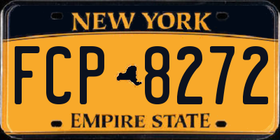 NY license plate FCP8272