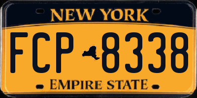 NY license plate FCP8338