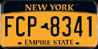 NY license plate FCP8341