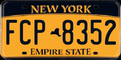 NY license plate FCP8352