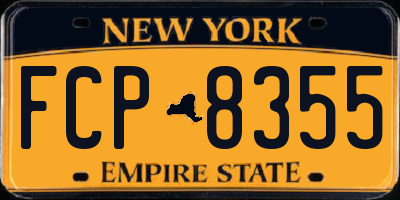 NY license plate FCP8355