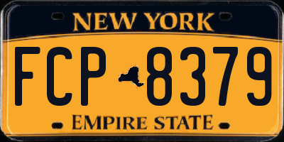 NY license plate FCP8379