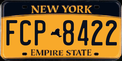 NY license plate FCP8422