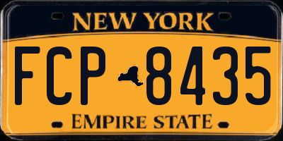 NY license plate FCP8435