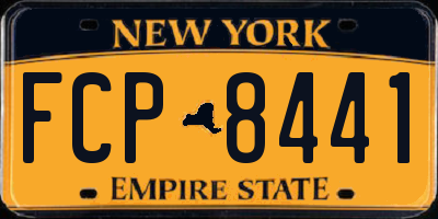 NY license plate FCP8441