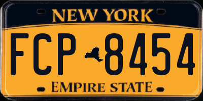 NY license plate FCP8454