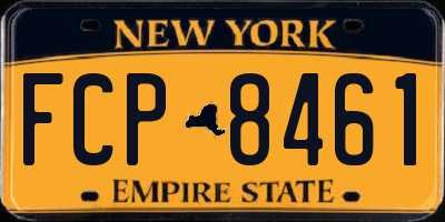 NY license plate FCP8461