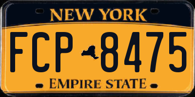 NY license plate FCP8475
