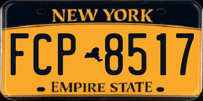 NY license plate FCP8517
