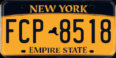 NY license plate FCP8518