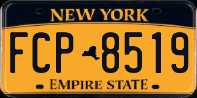 NY license plate FCP8519