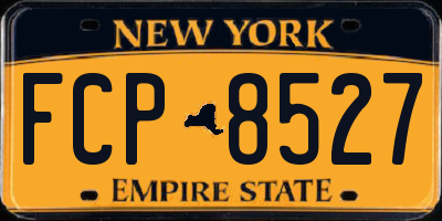 NY license plate FCP8527