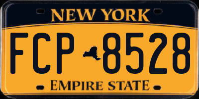 NY license plate FCP8528