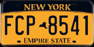 NY license plate FCP8541