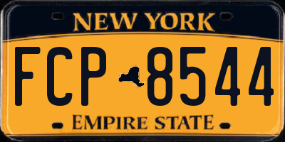 NY license plate FCP8544