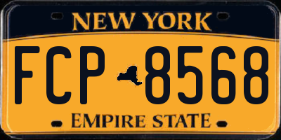 NY license plate FCP8568