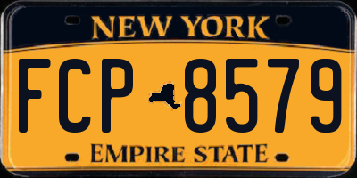 NY license plate FCP8579