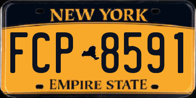 NY license plate FCP8591