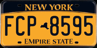 NY license plate FCP8595