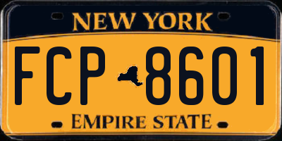 NY license plate FCP8601