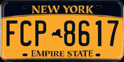 NY license plate FCP8617