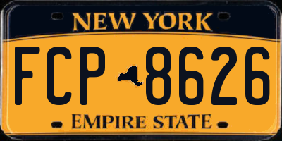 NY license plate FCP8626