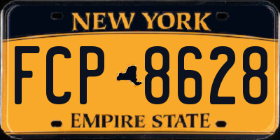 NY license plate FCP8628