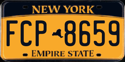 NY license plate FCP8659