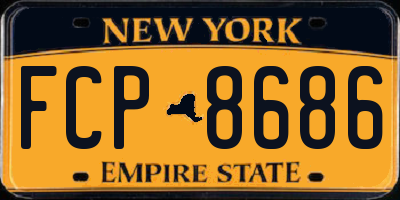 NY license plate FCP8686