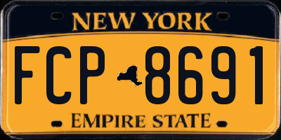 NY license plate FCP8691
