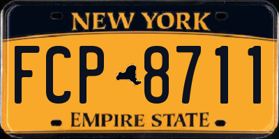 NY license plate FCP8711