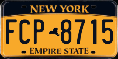 NY license plate FCP8715