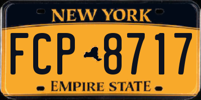 NY license plate FCP8717