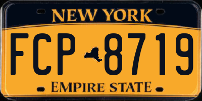 NY license plate FCP8719