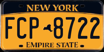 NY license plate FCP8722