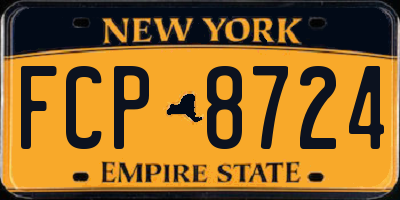 NY license plate FCP8724