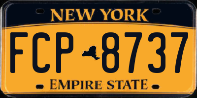 NY license plate FCP8737